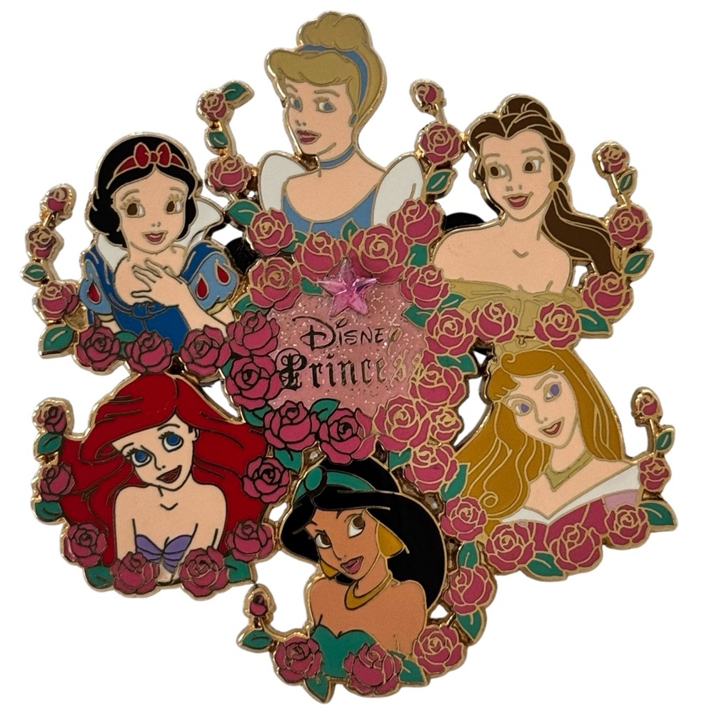 Disney Pin Princess Circle of Roses 2004 LIMITED EDITION 500 EUC